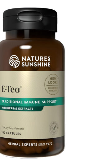 Nature's Sunshine Cápsulas E-tea, 100 Unidades