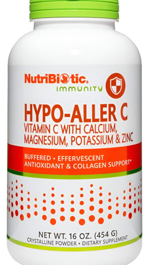 Nutribiotic - Polvo Hypo-aller C Vitamina C Y Minerales, 16 Onzas | 1300 Mg De Vitamina C Para Soporte Antioxidante