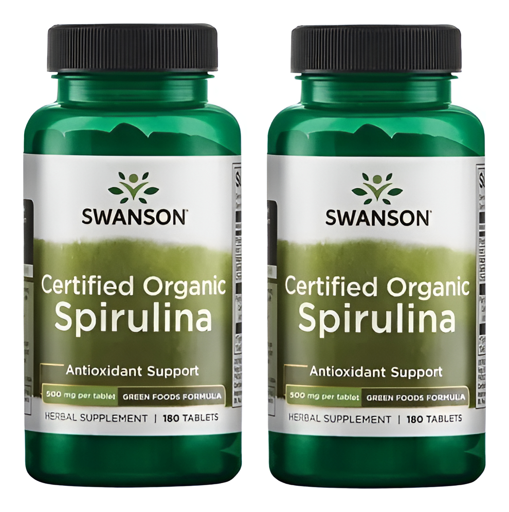 Spirulina Organica 360 Tabs 500mg De Swanson