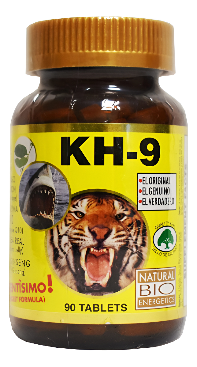 Elp Essential Kh 9 Tabletas Multivitamínicas Natural Bio Energetics Hierba Mineral Amino Enzimas (90 Tabletas)
