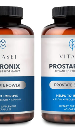 Testronix Booster Para Hombres (60 Cápsulas) + Suplementos Dietéticos De Próstata Prostabionic Para Hombres (60 Cápsula