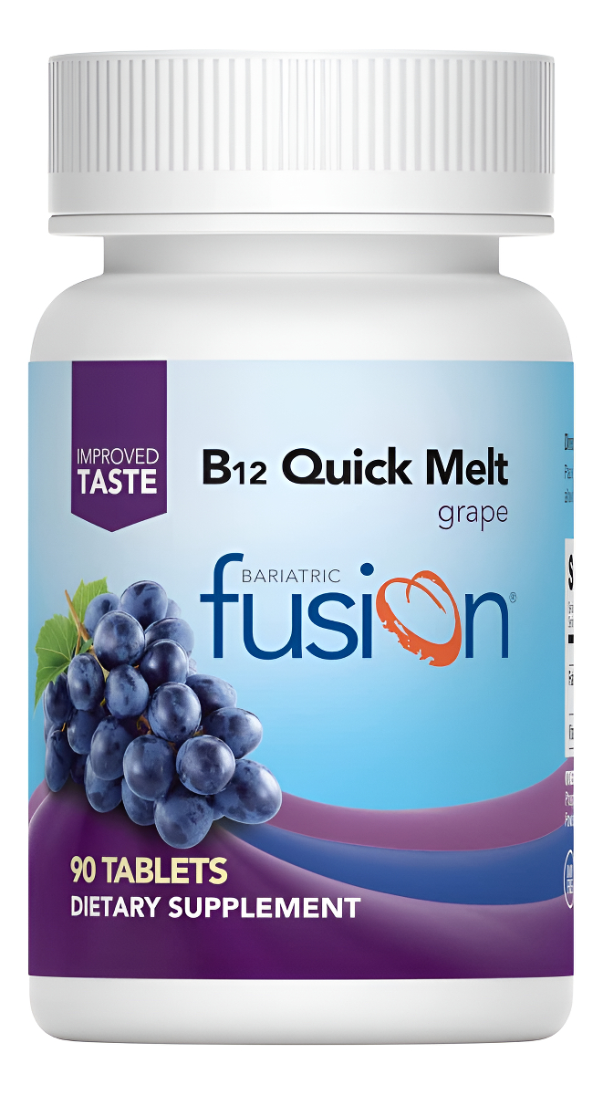 Bariatric Fusion Vitamina B12 Quick Melt | 90 Tabletas De Fácil Disolución | Pacientes Postcirugía Bariátrica |