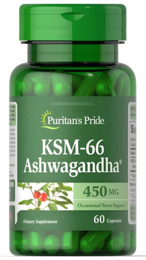 Puritan's Pride Ashwagandha Apoyo Ocasional Para El Estrés
