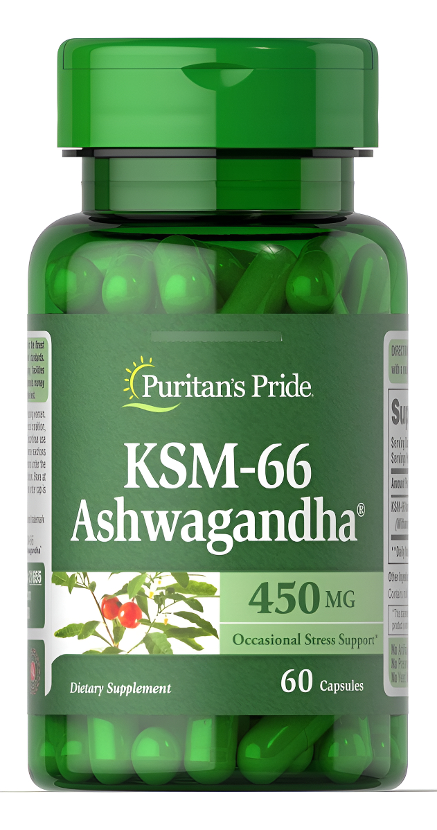Puritan's Pride Ashwagandha Apoyo Ocasional Para El Estrés