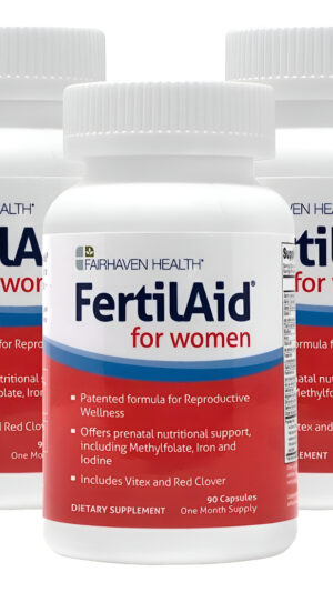 Fertilaid Para Mujeres, Suplemento De Fertilidad Para Mujeres Pack De 3 Frascos
