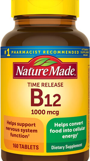 Nature Made Vitamina B12 1000 Mcg. 160 Tabletas De Liberación Prolongada