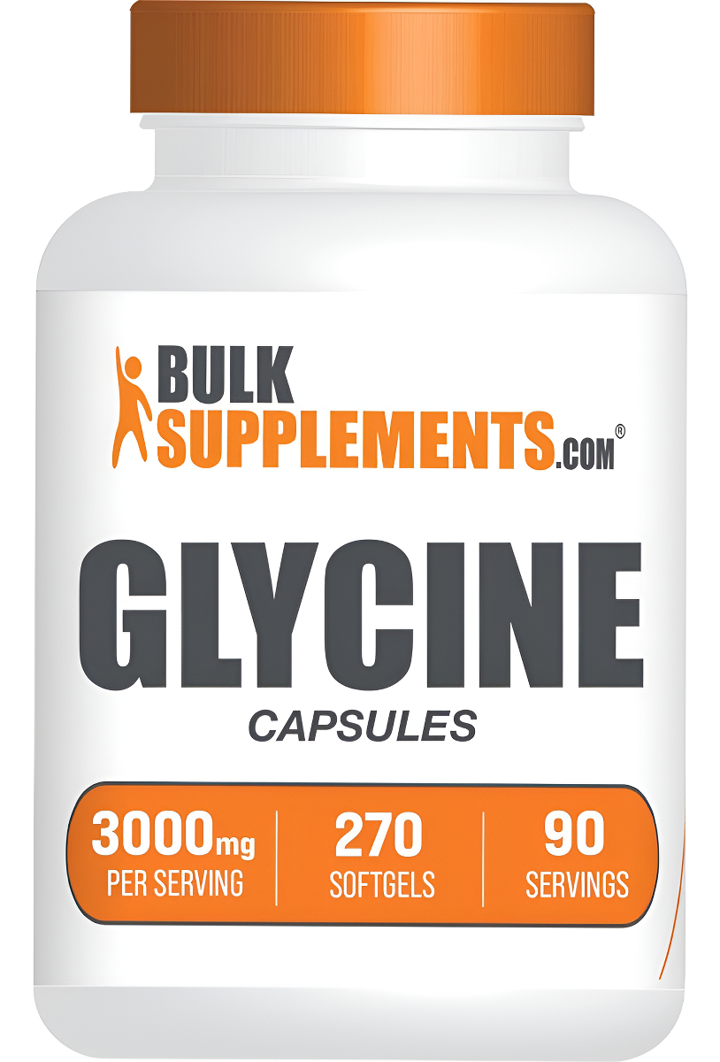 Bulksupplements 270 Cápsulas De Glicina 3000 Mg - Suplemento De Aminoácidos, Sin Gluten
