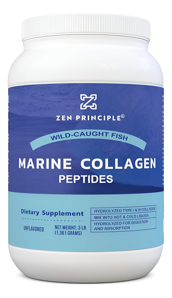 Zen Principle Colageno Marino En Polvo Tipo 1 - 3 Lbs