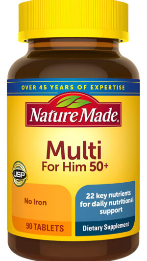 Nature Made Multivitamínico Para Hombres De Más De 50 Años, 90 Tabletas, Para Apoyo Nutricional Diario