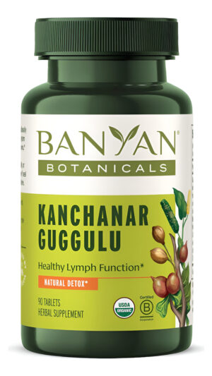 Banyan Botanicals Kanchanar Guggulu Tablets  Fórmula Orgánica Ayurvédica Guggulu  Hierbas Ayurvédicas Para La Elimina