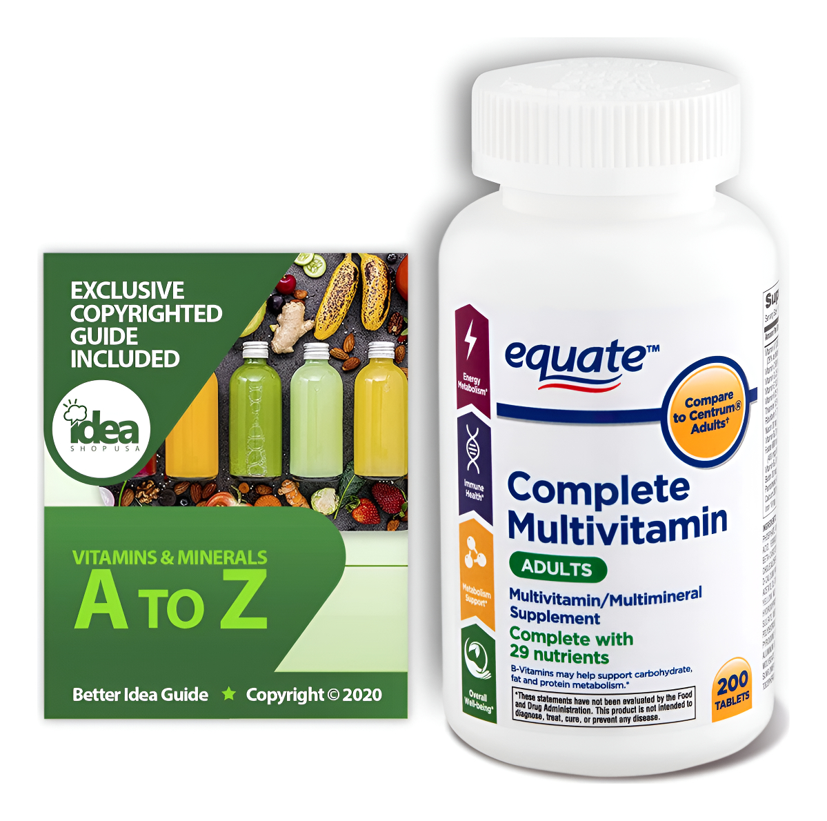 Equate Complejo Multivitamínico Para Adultos 200 Tabletas