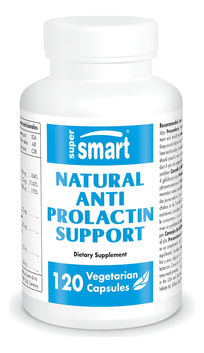 Supersmart - Suplemento Natural Anti Prolactina - Con Vitamina B6 P5p, Mucuna Pruriens, Raíz De Maca, Ashwagandha | Sin