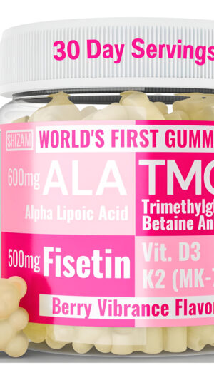 Tmg Betaína Ácido Alfa Lipoico Ala D3 Fisetina Gomitas, Tri-metilglicina Trimetilglicina R-alpha Nad+ Plus + Suplemento