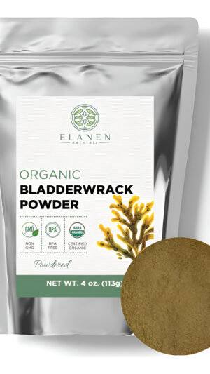 Polvo Orgánico De Vejiga De 4 Onzas (3.99 Oz) De Francia, Hierba Orgánica Certificada Por Usda Kelp Bladderwrack, Suplemento De Vejiga En Polvo Fucus