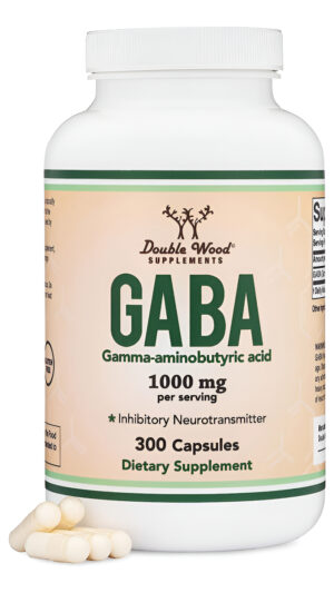Suplemento Gaba (300 Cápsulas, 1,000 Mg Por Porción) Promueve La Calma, La Relajación Y Apoya El Sueño