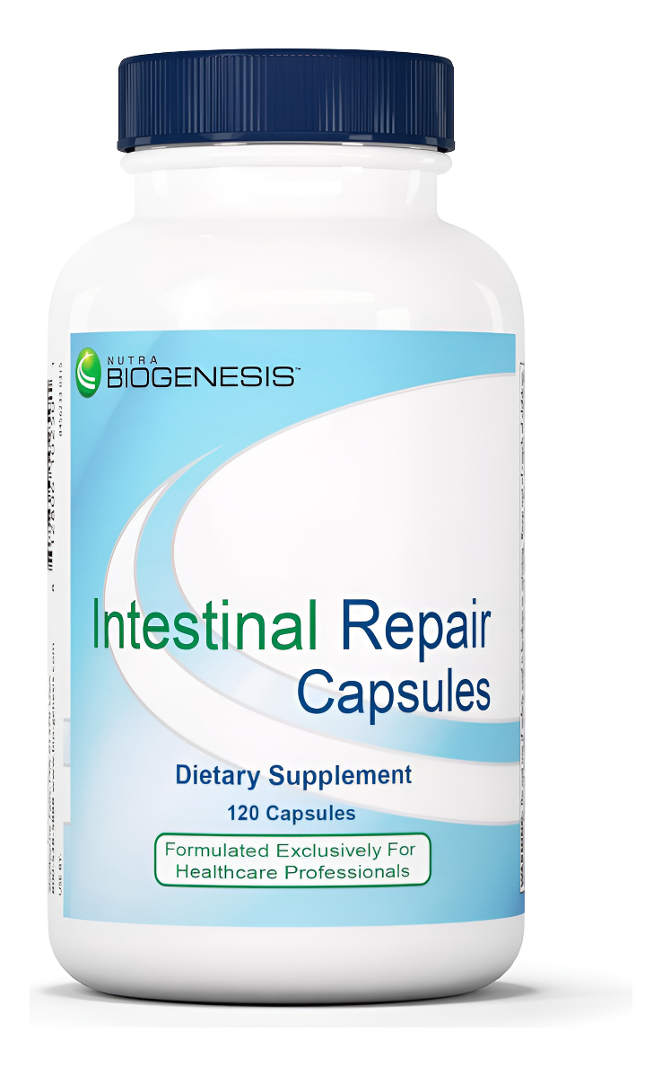 Nutra Biogenesis - Cápsulas De Reparación Intestinal - Vitamina E, L-glutamina Y Butirato De Sodio