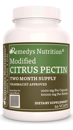 Remedy's Nutrition Polvo De Pectina Cítrica Modificada De 1,000 Mg Cápsulas Veganas Suplemento De Hierbas - Sin Omg, Si