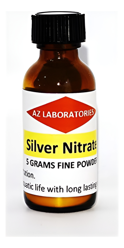 Cristales De Nitrato De Plata / Polvo / 0.18 Oz/más Alta Calidad / 99.99% / Fabricado En Estados Unidos / Envío El Mism