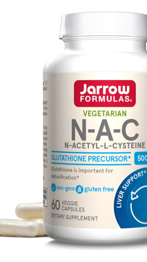 Jarrow Formulas N-a-c 500 Mg - Suplemento De Aminoácidos Antioxidantes Que Apoya La Salud Celular, 60 Cápsulas