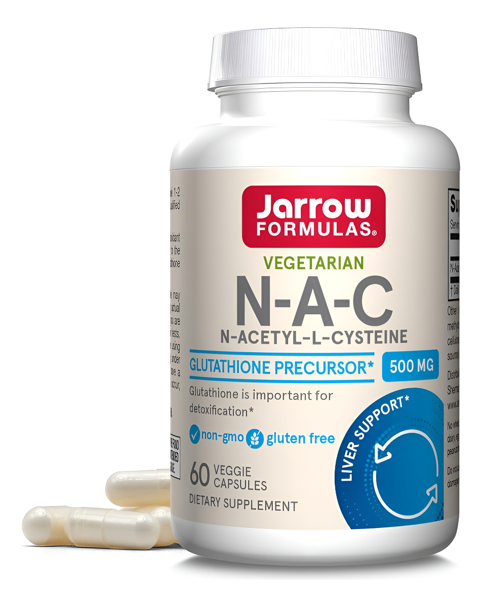 Jarrow Formulas N-a-c 500 Mg - Suplemento De Aminoácidos Antioxidantes Que Apoya La Salud Celular, 60 Cápsulas