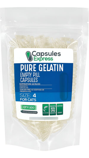 Xprs Nutra Cápsulas Vacías Tamaño 4 Para Gatos  Cápsulas De Gelatina Vacías Transparentes  Cápsulas De Píldoras Vacías  Llenado De Cápsulas De Bri