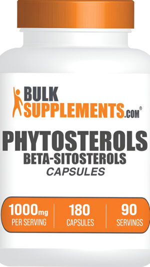 Bulksupplements Suplemento De Beta-sitosterol Con Fitoesteroles, Sin Gluten, 2 Cápsulas Por Porción, 180 Cápsulas