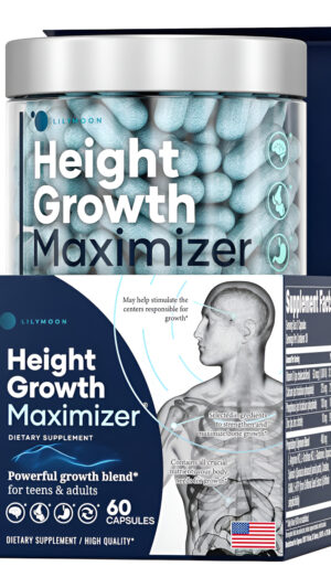 Maximizador De Crecimiento De Altura, Fabricado En Estados Unidos, Suplemento De Crecimiento De Altura Máxima Prémium P