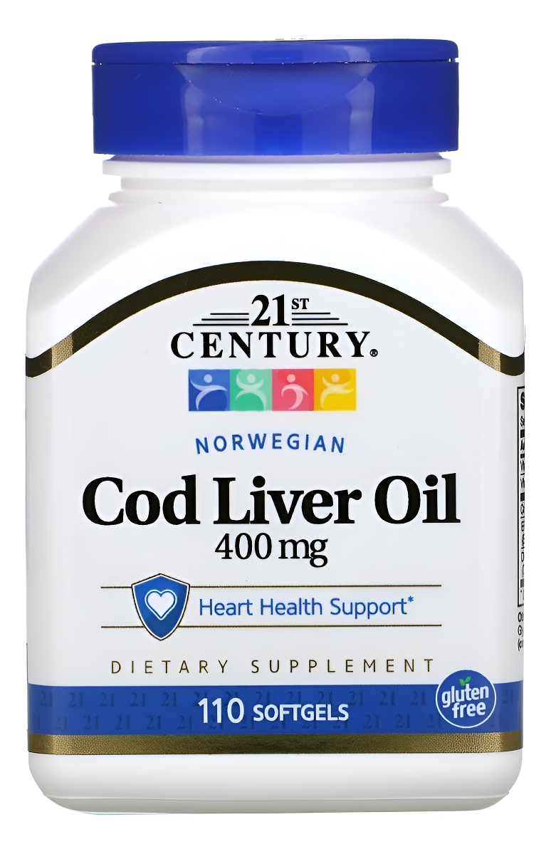 21st Century Aceite De Higado Bacalao Noruego Vitamina A Y D