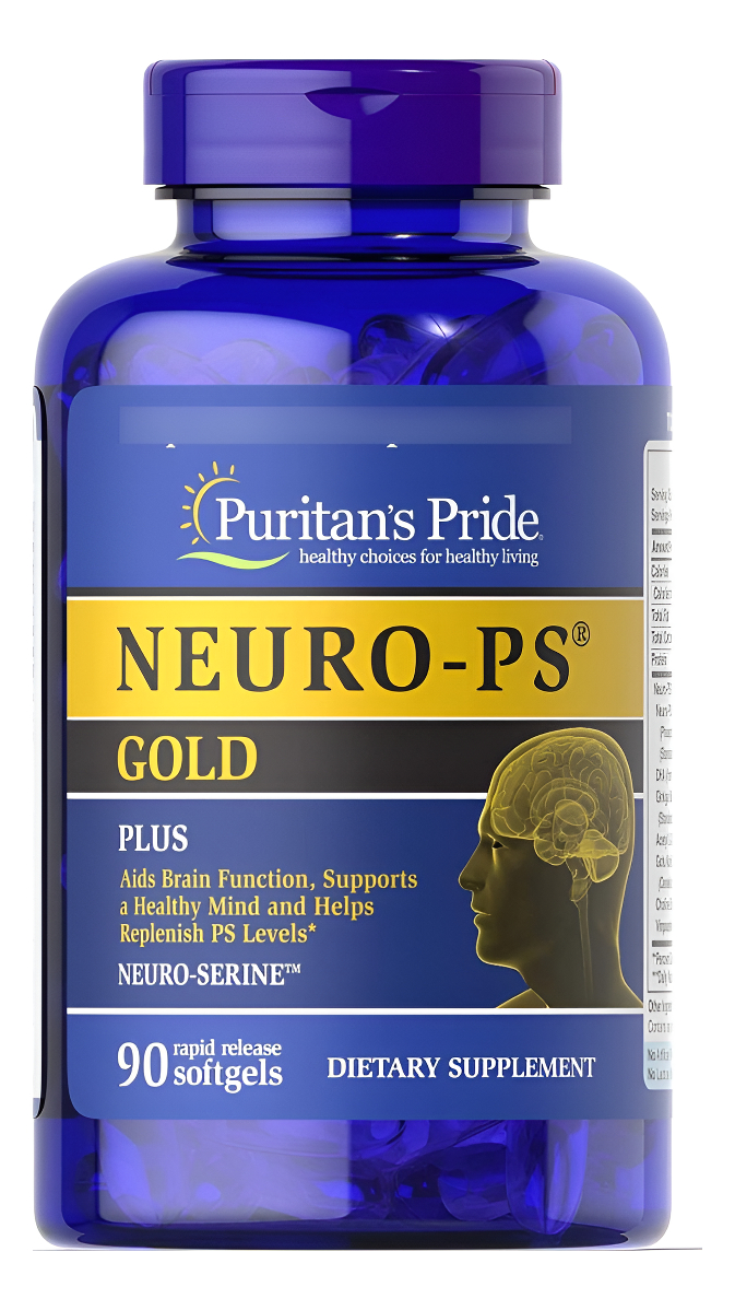 Puritan's Pride Neuro-ps, Gold Dha, Ayuda A Apoyar La Memoria*, 90 Unidades