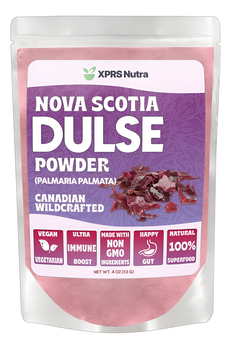 Xprs Nutra Dulse Powder (palmaria Palmata) - Polvo Dulce Canadiense De Nueva Escocia Silvestre Para Tiroides Y Huesos,