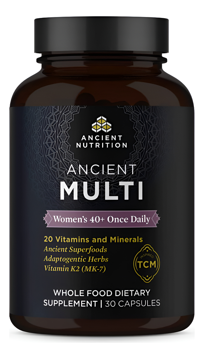Ancient Nutrition Multivitamínico Para Mujeres, Ancient Multi Women's 40+ Suplemento Vitamínico Una Vez Al Día
