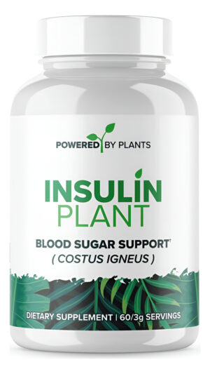 Cápsulas Vegetales De Insulina  3000 Mg De Polvo De Hoja De Costus Igneus Sin Aglutinantes, Rellenos Ni Gluten, Suplem