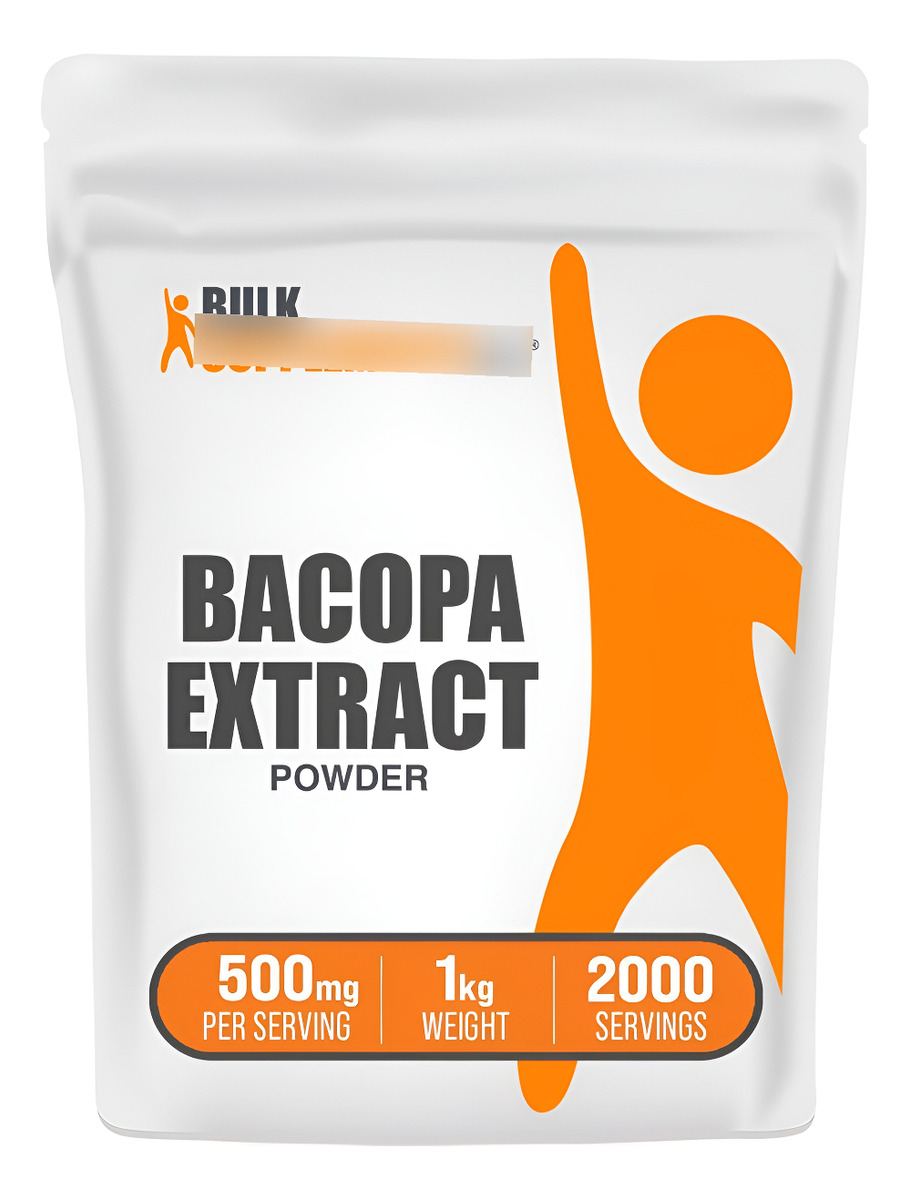 Bulksupplements Suplemento De Bacopa Monnieri En Polvo, Vegano Y Sin Gluten, 500 Mg Por Porción, 2.2 Lbs