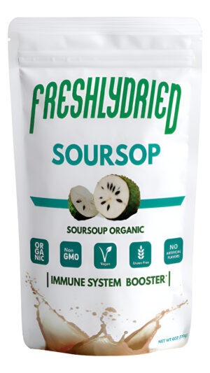 Freshlydried Guanábana Concentrada - Graviola - Polvo De Guanábana - Refuerzo Del Sistema Inmunológico Con 40 Frutas Re