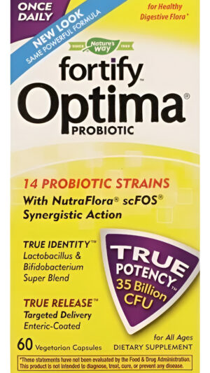 Fortify Optima Probiotic Flora Digestiva Saludable 60cap Veg