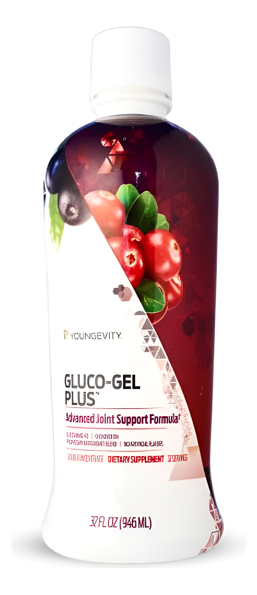 Youngevity Gluco-gel Plus - Glucosamina 2000 Mg De Condroitina 1200 Mg + Mezcla Súper Antioxidante - (32 Fl Oz)