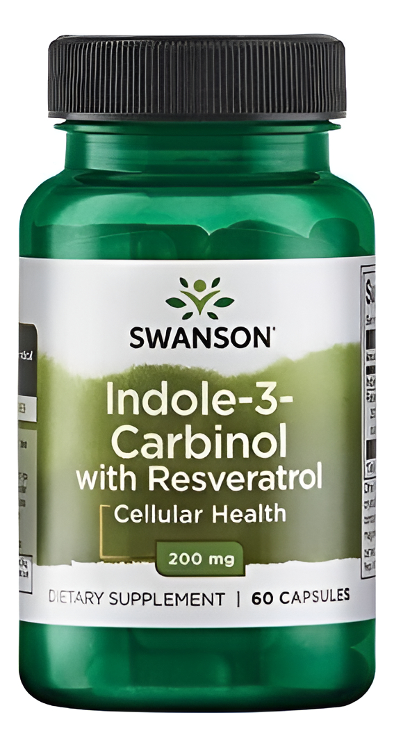 Swanson Indol-3-carbinol Con Resveratrol 200 Miligramos 60 C