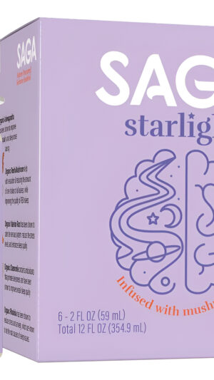 Saga Disparos Orgánicos Para Dormir | Contiene Adaptógenos Y Hongos - Raíz De Valeriana, Reishi Y Gaba