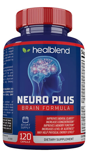 Fórmula Neuro Plus Brain & Focus - Suplemento Nootrópico Para El Cerebro, Apoya La Salud Cerebral, La Claridad Mental Y