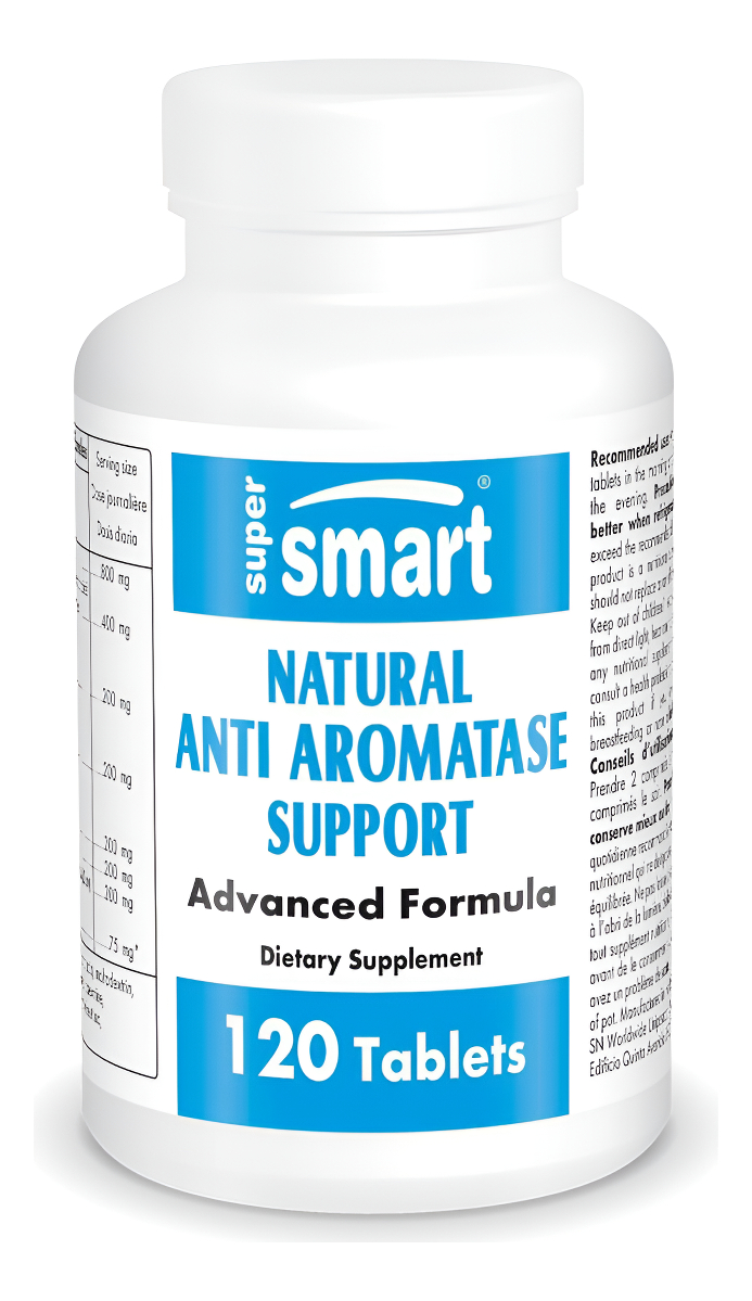 Supersmart - Natural Anti Aromatase Support (advanced Formula) - With Dim, Genistein, Chrysin - Aromatase Inhibitor Sup