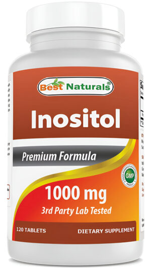 Las Mejores Tabletas Naturals Inositol 1000mg 120, También L