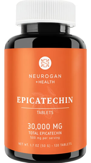 Neurogan Tabletas De Epicatequina Para La Salud, 250 Mg Cada Uno, 500 Mg/porción, 30,000 Mg En Total, 120 Unidades De A