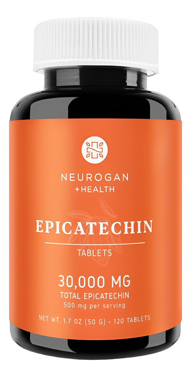 Neurogan Tabletas De Epicatequina Para La Salud, 250 Mg Cada Uno, 500 Mg/porción, 30,000 Mg En Total, 120 Unidades De A