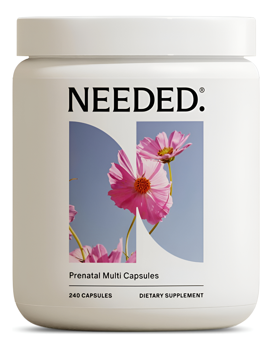 Needed. Multivitamínico Con Cápsulas De Colina Para Prenatal, Embarazo, Lactancia Materna, Posparto 240 Cápsulas