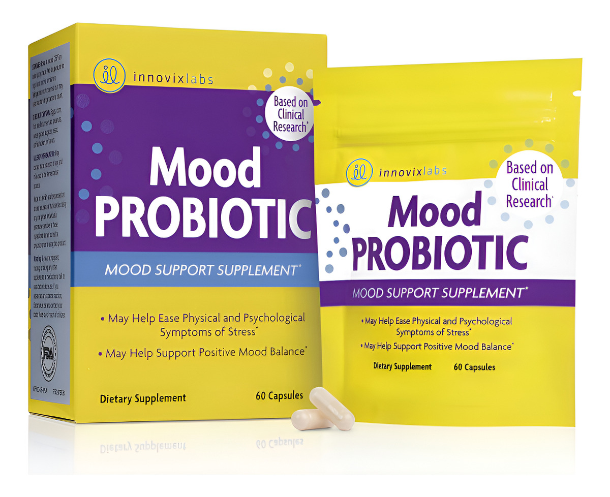 Innovixlabs Mood & Multi Probiotic Bundle Mood (60 Cápsulas) Probiótico Multicepa (60 Cápsulas De Liberación Temporal).