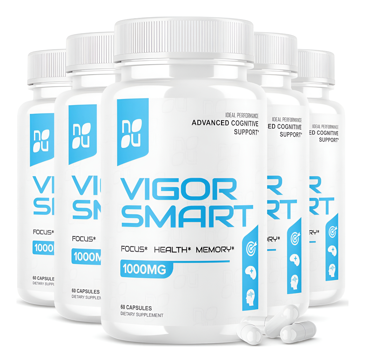 Vigor Smart Brain Booster Pills Advanced Cognitive Focus Support (5 Unidades)