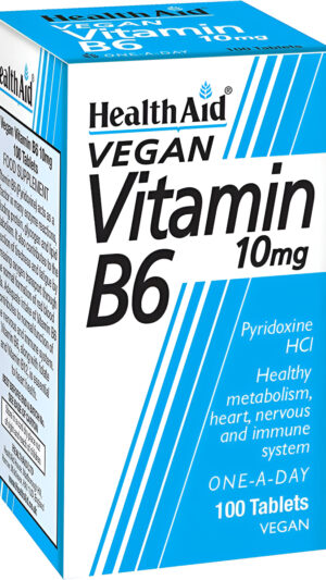Health Aid Vitamina B6 (piridoxina Hcl) 10 Mg 100 Tabletas
