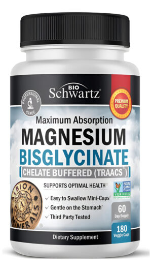 Bioschwartz Bisglicinato De Magnesio Quelado 180 Cápsulas
