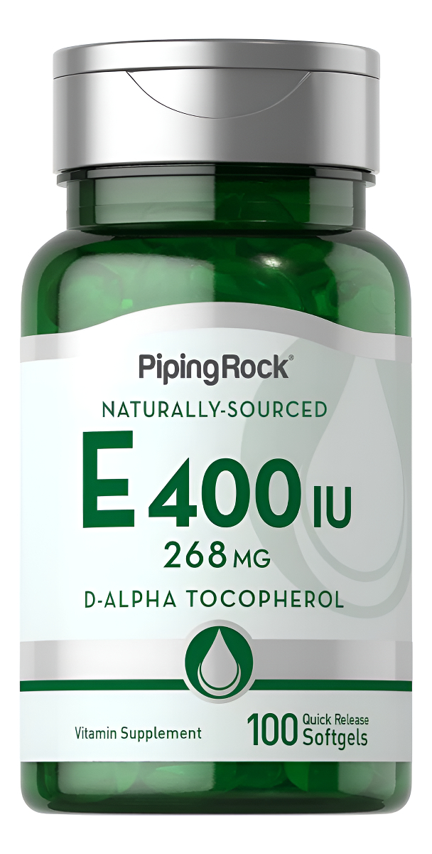 Piping Rock Vitamina E 400 Iu 100 Cápsulas Softgel Suplement