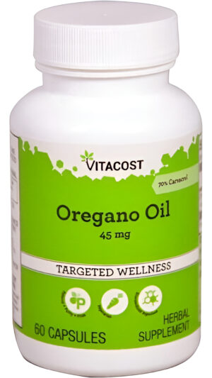 Aceite De Oregano 70% Carvacrol 45mg 60 Caps Vitacost